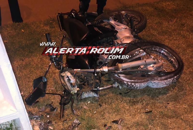 Motociclista Sofre Fratura Exposta Na Perna Ao Bater Em Poste Durante A Madrugada Em Rolim De